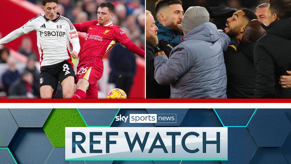 Ref Watch: Bek Liverpool Andy Robertson seharusnya tidak dikeluarkan dari lapangan saat melawan Fulham, kata Dermot Gallagher | Berita Sepak Bola