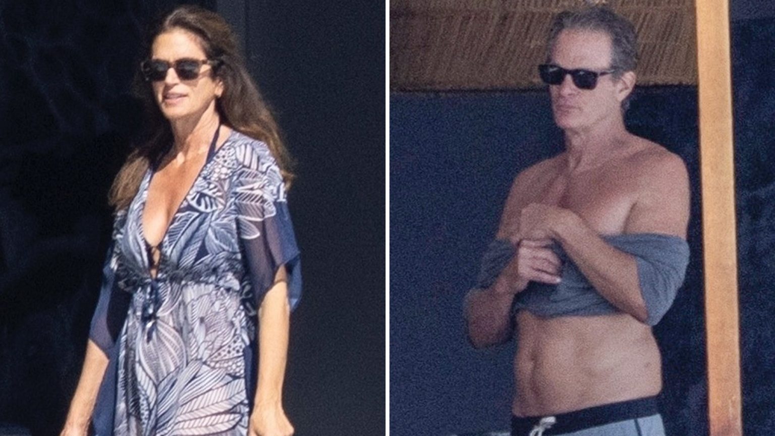 Cindy Crawford & Rande Gerber Lounge Tepi Kolam Renang Dengan Anak-Anak di Cabo