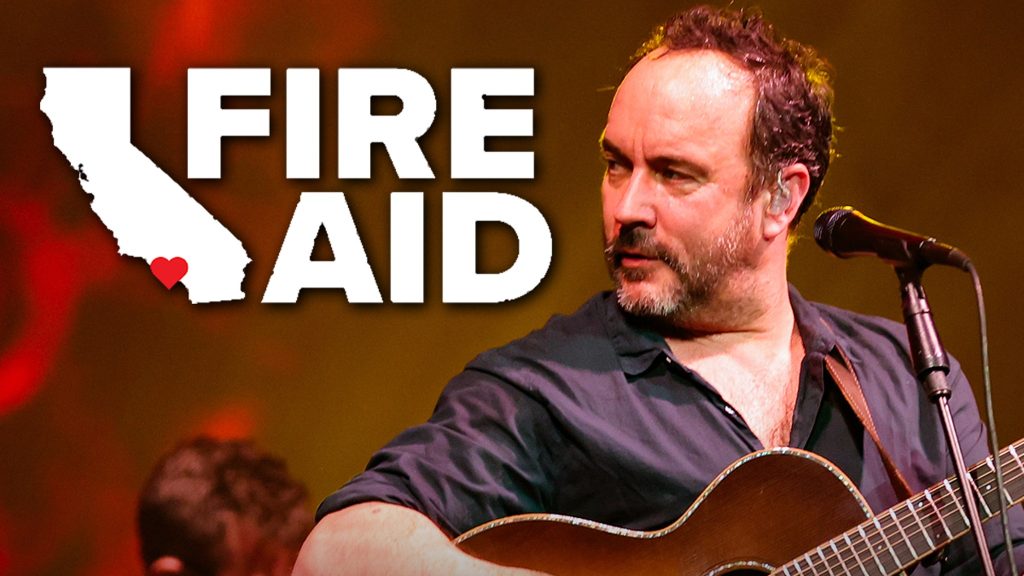 Dave Matthews menarik keluar dari manfaat fireaid karena penyakit keluarga