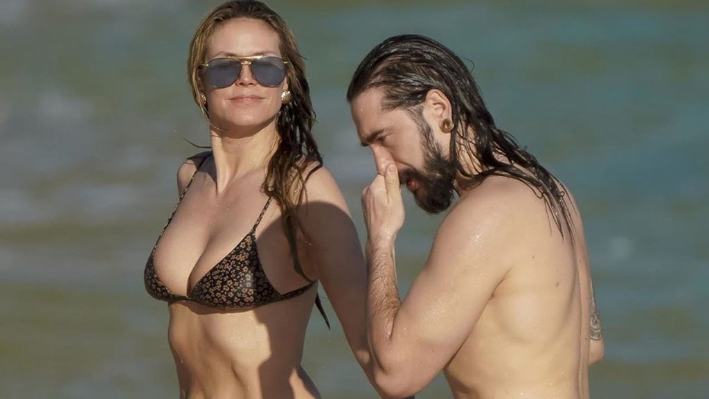 Heidi Klum dan Tom Kaulitz Bersikap Fisik di Pantai St.Barts