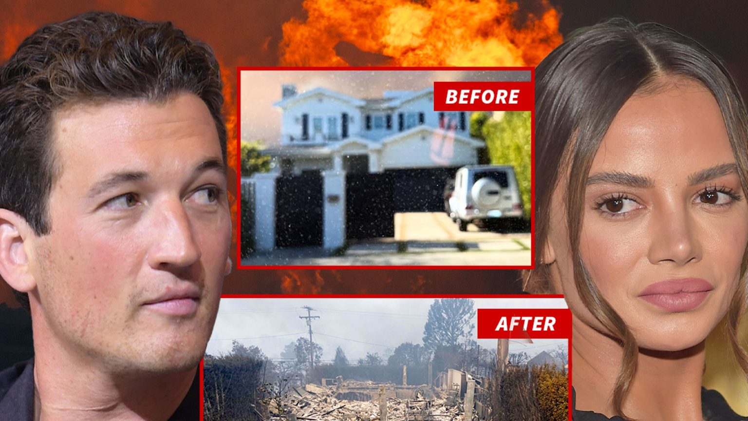 Istri Miles Teller, Keleigh, Berbagi Gambar Terakhir Rumah Sebelum Terbakar