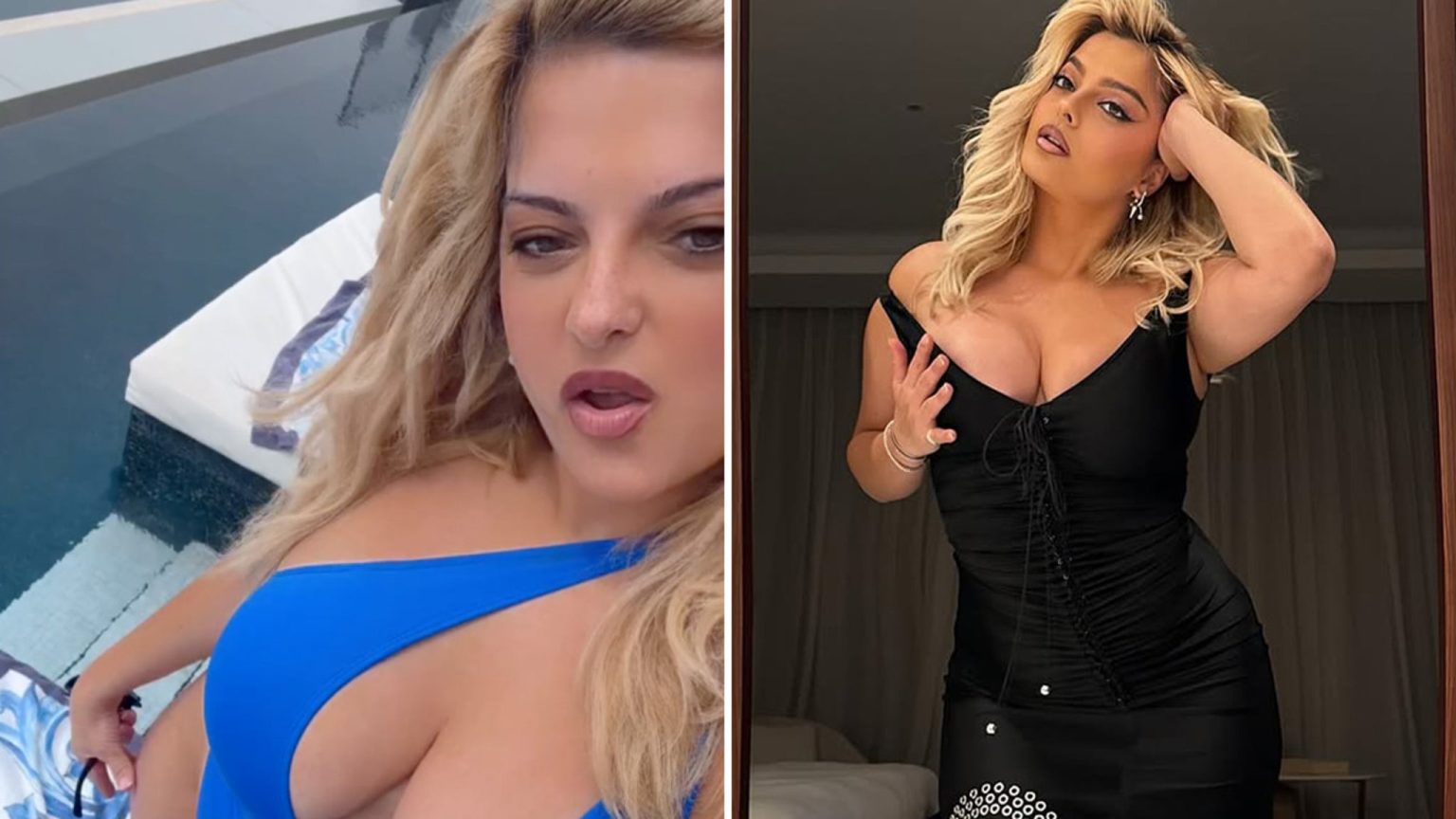 Bebe Rexha memanas dengan kurva pada ledakan di Dubai