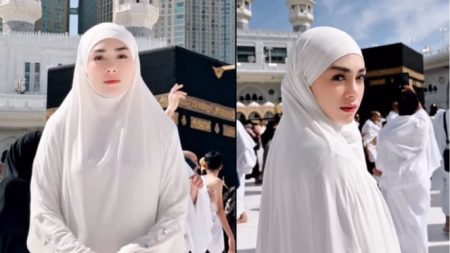 Celine Evangelista Mantap Berhijrah, Tuliskan Syahadat Saat Umroh