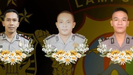 Inilah Sosok 3 Polisi Yang Tewas Ditembak Saat Gerebek Judi Sabung Ayam Di Lampung