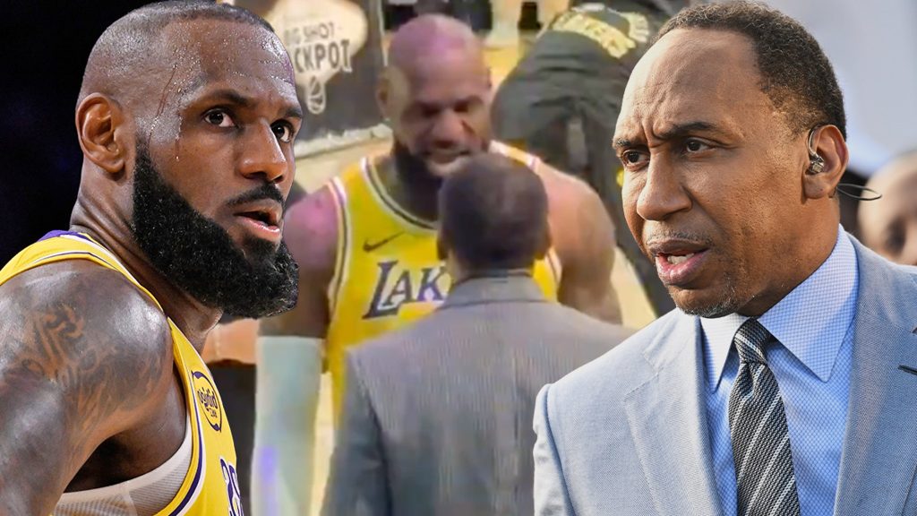 LeBron James, Stephen A. Smith mendapatkan percakapan yang tegang sebelum pertandingan Lakers