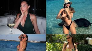 ‘Sarjana’ Babe Victoria Fuller memukul Bahama untuk Vacay Tropis