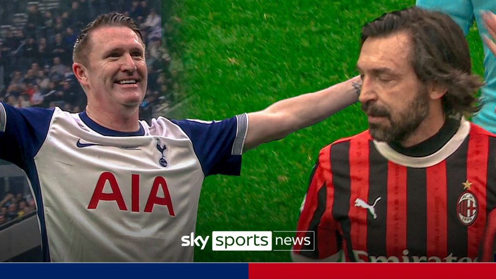 Senam Keane dan Tendangan Bebas Pirllo | Legenda Spurs mengalahkan AC Milan Glorie!