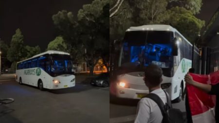 Dinilai Netizen Seperti Bus Akap Lampu Depan Mati Sebelah, Bus Mengenal Yang Disediakan Australia untuk Timnas Indonesia